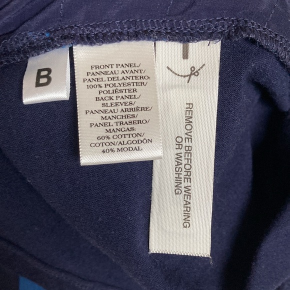 Ann Taylor Blue Striped 3/4 Sleeve Blouse - Picture 5 of 6